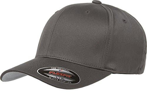 Image of Flex fit Men's 6277 Wooly Combed Twill Cap Adult XXL (7 3/8"- 8") Dark Gray
