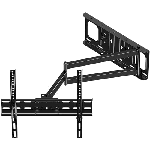 Image of FORGING MOUNT Long Reach TV Wall Bracket with 650mm Long Arm, Full Motion Corner TV Bracket for 26-65″ TVs up to 35kg, with 90° Swivel Dual Tilt Adjustment Cable Management Max VESA 400x400mm