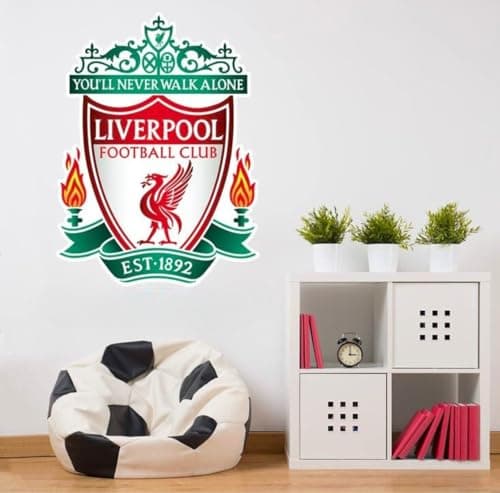 Image of Liverpool FC Wall Sticker - Crest Wall Decal Football Art Mural (60cm Height x 40cm Width)