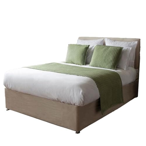 Image of Crompton Quilted Jersey Feel Bed Runner in Sage Green 70cm x 220cm Belledorm