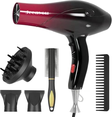 Image of Jooayou Hair Dryer, 3000W Professional Ionic Hairdryers with Diffuser for Women Men Kids, Powerful Blow Dryer with 3 Heat 2 Speed and Cool Button for Home Travel Salon Use