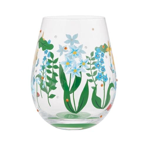 Image of Enesco Lolita Floral Fields Stemless Wine Glass