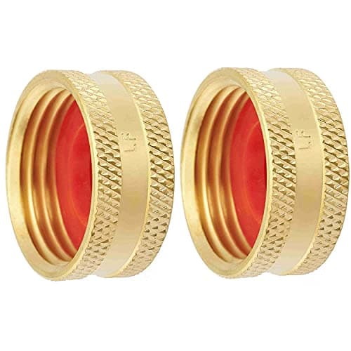 Image of Litorange 2 Pcs Lead-free Brass Compression Blanking Nut, 3/4-inch BSP Blanking Cap for Washing Machine Hot, Cold, Central Heating Pipework, Compressed Air and Gas Applications
