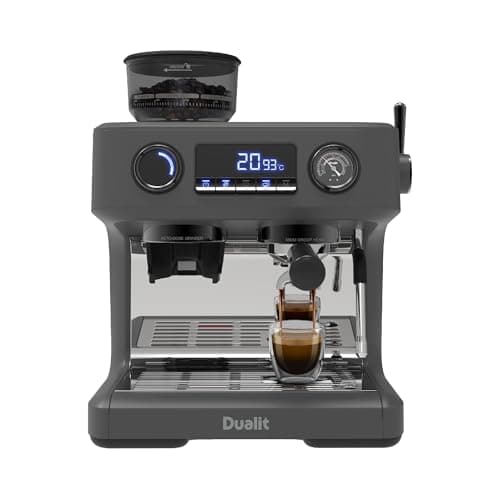 Image of Dualit Espressivo Pro Coffee Machine - Dual Boiler - Integrated Coffee Bean Grinder - Steam Wand - 2.8L Removable Water Tank - Built in Warming Plate - 20 Bar Pressure - Stainless Steel