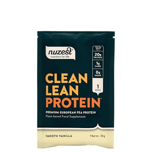 Image of Vegan Protein Powders by Nuzest - Clean Lean Protein - Smooth Vanilla - Plant Based Pea Protein Shake - Low Calorie & Low Carb - Gluten Free - Dairy Free - 25g (1 Serving)
