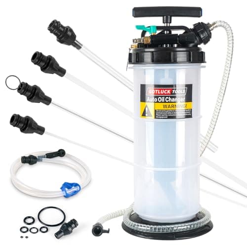 Image of GOTLUCK 5.3L Manual and Pneumatic Fluid Extractor, Oil Extractor Pump,Oil Changer Vacuum Fluid Extractor with 6 Pcs Hose