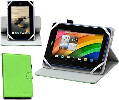 Image of Navitech Green Faux Leather Case Cover - Compatible With Lenovo TAB E7 7 Inch | Lenovo TAB E7 TB-7104F
