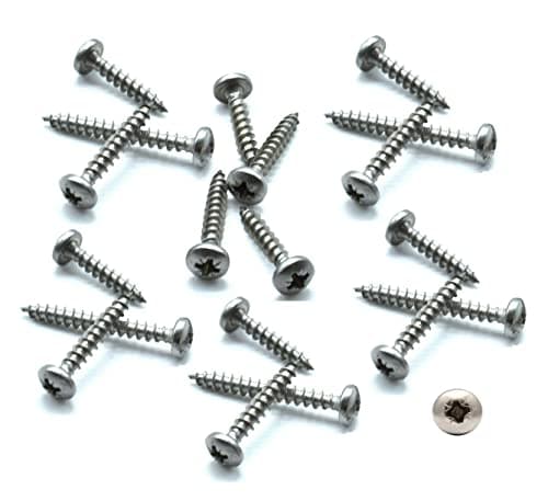 Image of TERF® 3.5mm X 16mm (No. 6 X 0.625) Pozi Drive Pan Head Steel Screws 3.5mm X 16mm Self Drilling Self Tapping Wood Screw Chipboard and Multi Purpose Screw - Pack of 100