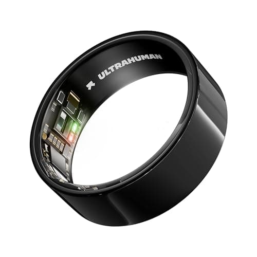Image of ULTRAHUMAN Ring AIR - Aster Black - Size 14 - Smart Ring | No Monthly Subscription | Size First with Sizing Kit | Sleep Tracking Wearable - Heart Rate - Fitness Tracker