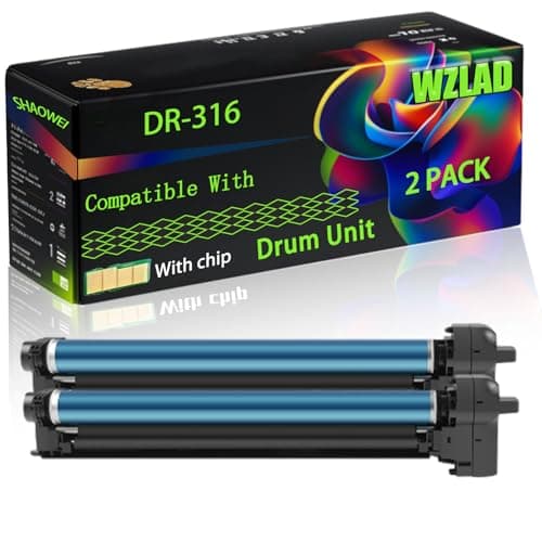 Image of WZLAD DR-316 Compatible for Konica Minolta Drum Unit with Chip Bizhub 300 i 301 i 360 ii 361 i Printers, High Yield Value Pack Black Consumables Multi-Pack Remanufactured Compatible (2 Pack Black)