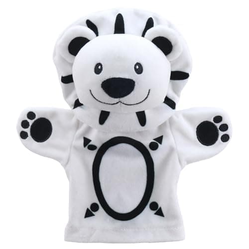 Image of The Puppet Company - My First Puppet Black and White - Lion Hand Puppet - PC003804
