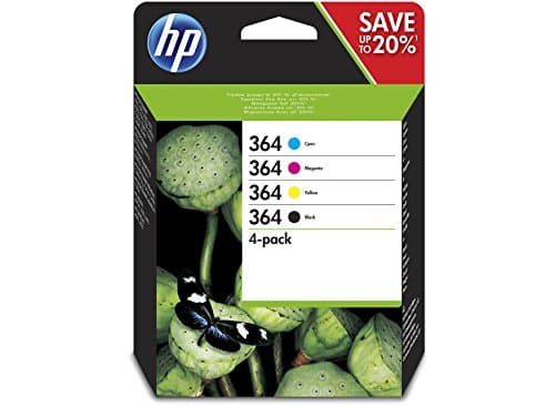 Image of HP 364 4-Pack Black/Cyan/Magenta/Yellow Original Ink Cartridges, Black, Cyan, Magenta,Yellow Multipack, 4 pcs