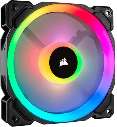Image of Corsair LL120 RGB 120mm Dual Light Loop PWM RGB Fan - Single Fan - Black