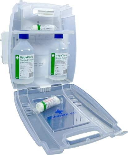 Image of Safety First Aid Group E459T Eye Wash Kit Wall Mounted with 2 x 500 ml Bottles