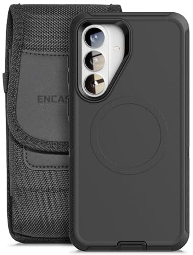 Image of ENCASED Ranger Case with Belt Clip Pouch for Samsung Galaxy Black