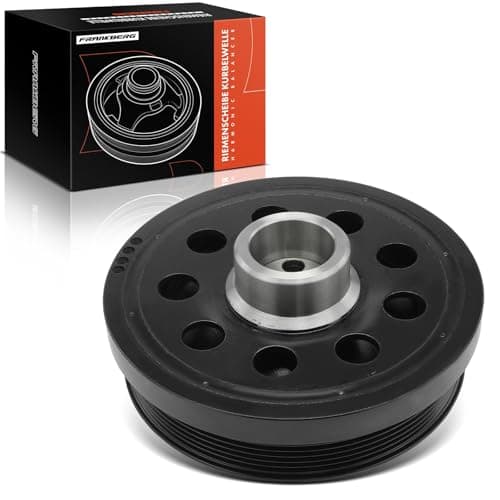 Image of Frankberg Propshaft Belt Pulley Compatible with 1 Series F20 116-120 2.0L 2010-2019 3 Series E90 316-320 2.0L 2007-2011 5 Series F10 518-520 2.0L 2009-2016 Replace# 11238512072