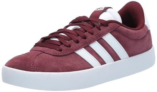 Image of adidas Men's Vl Court 3.0 Sneaker, Shadow Red/White/Shadow Red, 8.5 UK