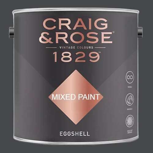 Image of Paint Stop CRAIG & ROSE 1829 EGGSHELL JET BLACK 2.5L