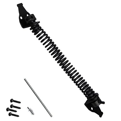 Image of Quality Adjustable Spring Gate Closer 250mm (10") Black
