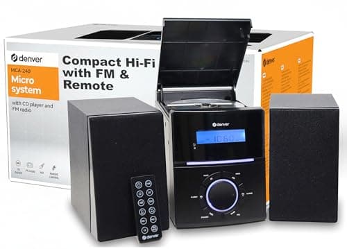 Image of Denver MCA-240 Compact Micro HiFi System with CD, FM Radio & Alarm