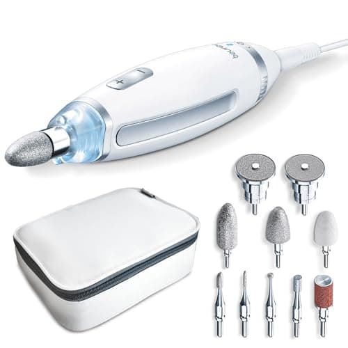 Image of Beurer MP 62 Electric Manicure/Pedicure Set with 10 Tips LED Light with Storage Bag