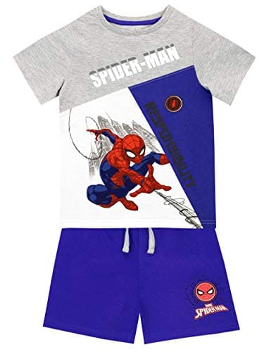 Image of Marvel Boys Spiderman T-Shirt And Shorts Set Multicoloured Age 2 to 3 Years