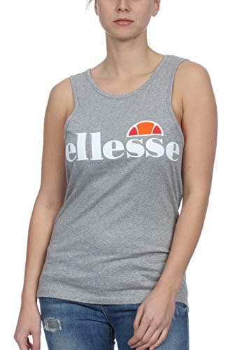 Image of Ellesse Abigaille Vest Top Women's Tank Top, Womens, Tight Top, SGS04485, Grey Marl, 36