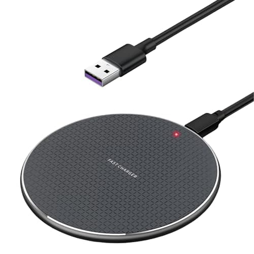 Image of 35W Fast Wireless Charger Qi Charging Pad, Universal Wireless Charging Station for iPhone 16/15/14/13/12/11 & Samsung Galaxy S25/S24/S23/S22/S21, Phone Charging Pad with LED Indicator, Black
