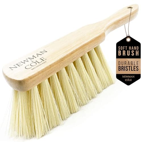 Image of Newman and Cole Natural Wooden Hand Brushes - Choose from Hard Stiff Bristle Brush or Soft Brush with Natural or Synthetic Bristles - 1 x Soft Synthetic Bristle Hand Brush
