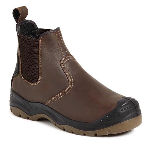Image of Apache Men's Ap715sm Safety Boots, Brown, 9 UK