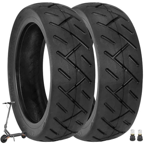 Image of VOLOHAS 250 x 64 Road Tyres, Thickened 10 Inch Pneumatic Tyres for Xiaomi 4ultra Electric Scooter, Replacement Wheels, Thickened Front and Rear Tyres (Pack of 2)