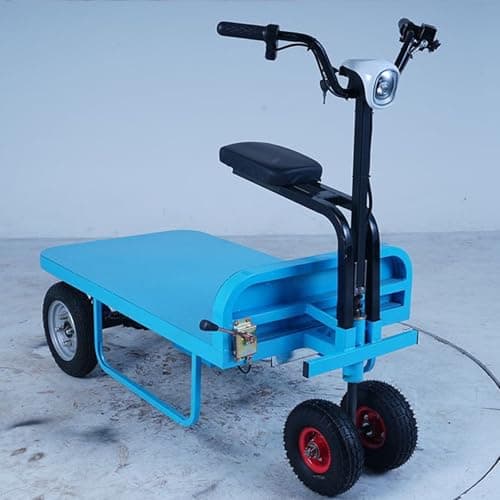 Image of Heavy-Duty Garage Platform Truck - Rolling Flatbed Cart Dolly for Easy Transportation of Heavy Industrial Loads in Garages and Warehouses