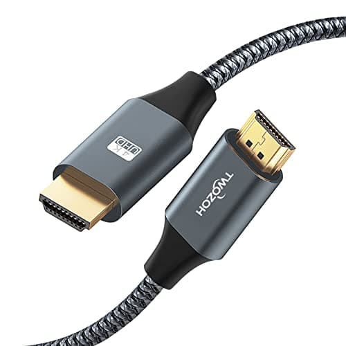 Image of Twozoh 4K HDMI Cable 1M, High Speed HDMI 2.0 Cable, Braided HDMI to HDMI Lead Compatible with PS5, PS3, PS4, PC, Projector, HDTV, Xbox