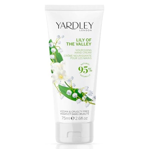 Image of Yardley London Lily of the Valley Hand Cream, Nourishing Hand Lotion with Delicate Floral Scent, Enriched with Shea Butter & Natural Oils for Soft, Smooth & Hydrated Skin, 75ml