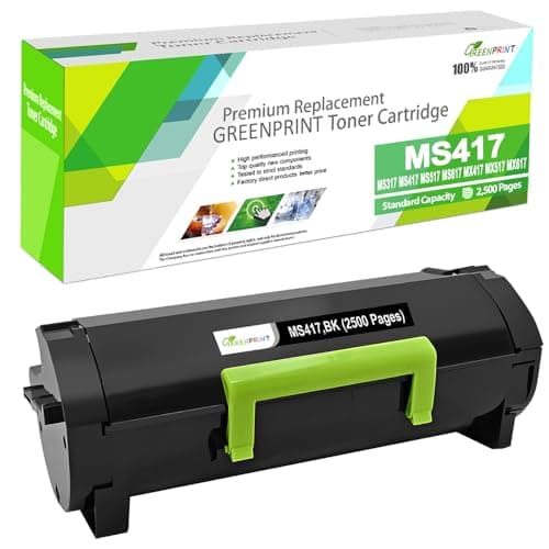 Image of 51B2000 Compatible Toner Cartridge MS317 MS417 MS517 MS617 MX417 MX517 Black 2500 Pages Standard Capacity for Lexmark Laser Printer MS317DN MS417DN MS517DN MS617DN MX317DN MX417DE MX517DE MX617DE