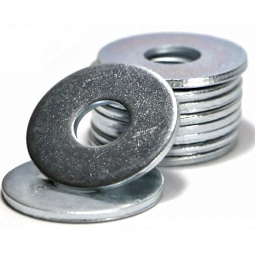 Image of Large Flat Washer M14-14mm (Pack of: 25) Form G Zinc Galvanised Steel Penny Washers DIN 9021