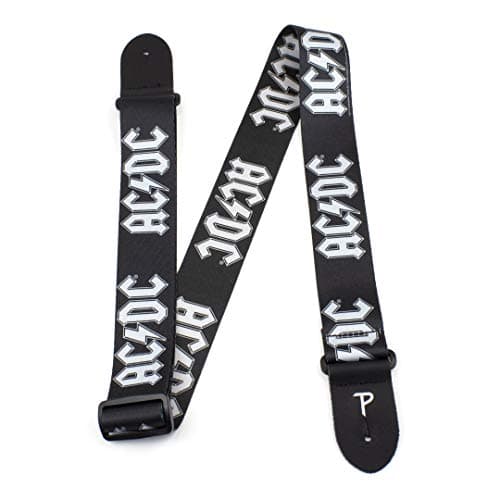 Image of Perri's Leathers Ltd.- Guitar Strap- Polyester- Official Licensing- ACDC- Adjustable- For Electric/Bass/Acoustic Guitars- (LPCP-1034)