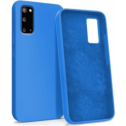 Image of MyGadget Case for Samsung Galaxy S20 - Silicone Hardcase with Microfiber Lining - Shockproof Shell in Dark Blue