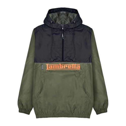 Image of Lambretta Mens Overhead Scooter Jacket (UK, Alpha, L, Regular, Regular, Green/Black)