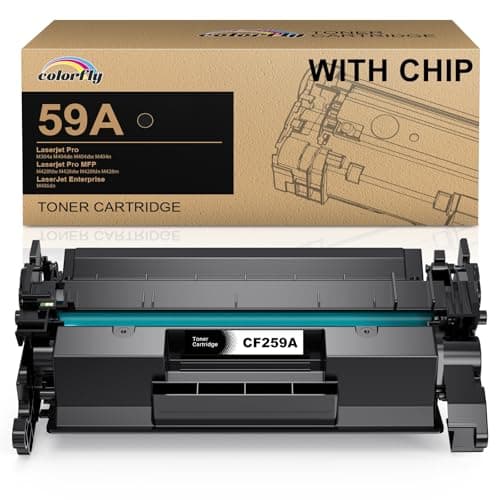 Image of colorfly CF259A WITH CHIP Toner Cartridge Compatible with CF259A 59A CF259X 59X Toner Replacement for Laserjet Pro M404dn M404dw M304a MFP M428fdw M428dw M428fdn Enterprise M406dn (1 Black)