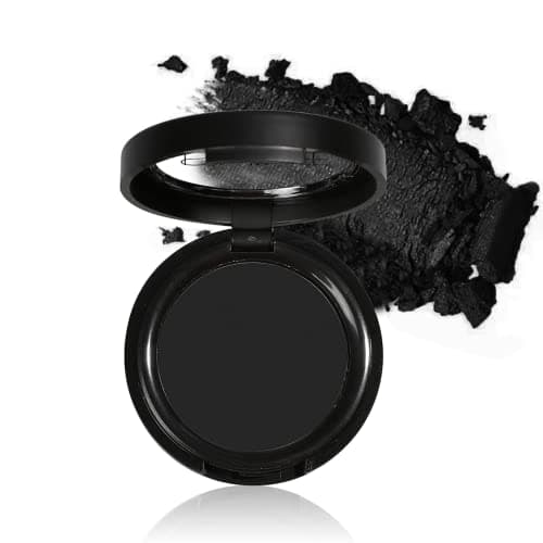 Image of Mysense Single Matte Black Eyeshadow,Pressed Fine Powder Eyeshadow,High Pigment Longwear Single Black Eye Make up for Day&Night (02)