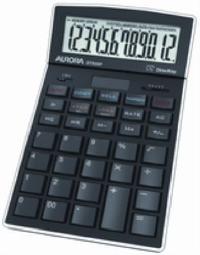 Image of Aurora DT920P Professional/Desk Display Calculator with adjustable display, Black