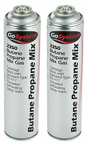 Image of GoSystem Garden Weed Wand Gas Weed Killer Burner Blaster Burning Torch and Gas Canisters Refill for Camping Stove Blowtorch BBQ (2 x Go Can 350g Only)