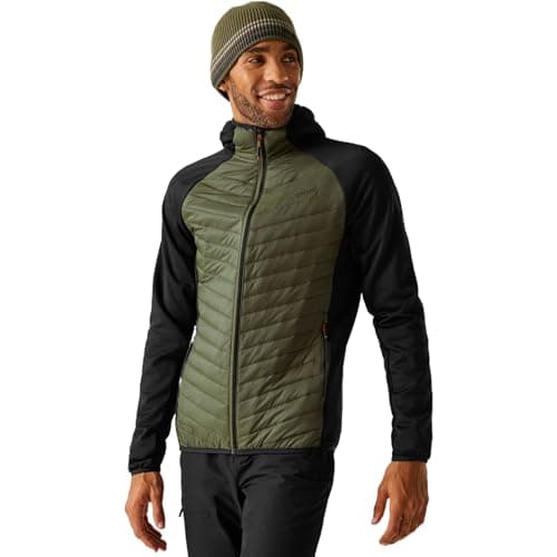 Image of Regatta Mens Andreson Hybrid Jacket Padded Lightweight Stretch Winter Layer Top