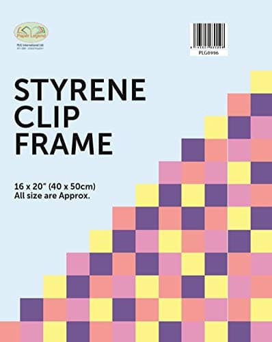 Image of M1SS Styrene Front Frameless Clip Frame Photo Frame ideal for Picture Poster For Home, Office Classic Wall Mountable (40 x 50 cm)