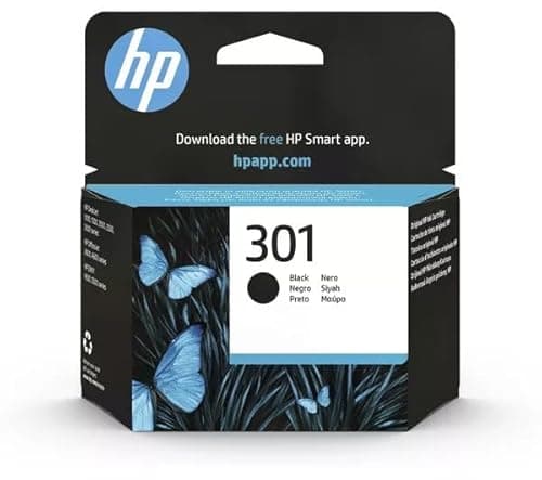 Image of HP 301 Black Ink Cartridge - CH561EE - Envy 4500 5530 5532 4502 4507 DeskJet 1050 2540 2050 1050 OfficeJet 2620 2622 4630 4632 - Recycling Pack Included
