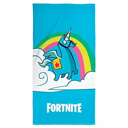 Image of FORTNITE Cotton 40 Reference Beach Wash Face Towels Home Textiles Unisex Adult, Multicoloured (Multicoloured), Single