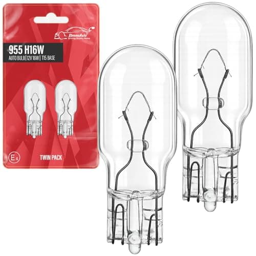 Image of Xtremeauto 2x 955 W16W Bulbs – 12V 16W W2.1x9.5D Capless Wedge Car Bulbs, 921 / 921B High Level Brake, Reverse, Indicator & Fog Light Twin Pack