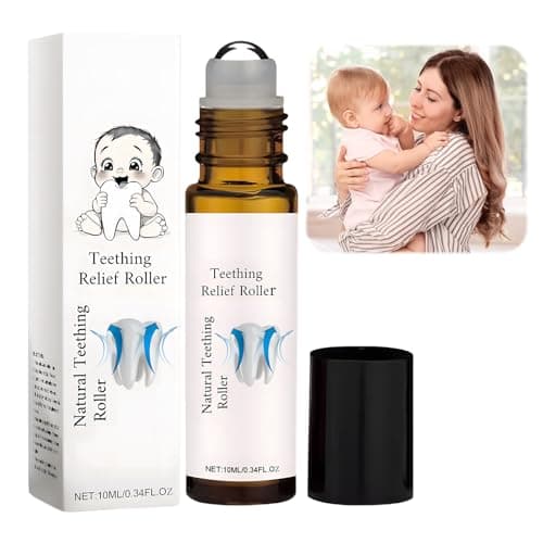 Image of hommova Natural Teething Oil, Teething Roller, for Discomfort Relief Baby