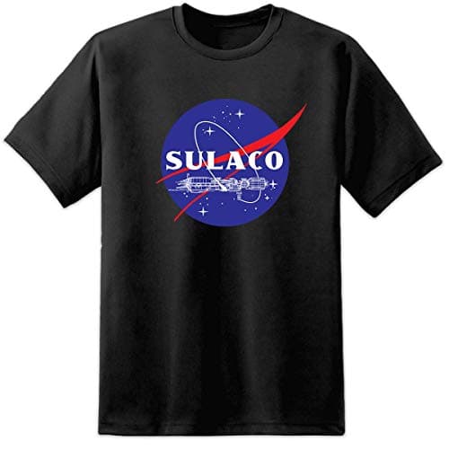 Image of Digital Pharaoh - Mens Aliens Sulaco Black NASA T Shirt Logo Nostromo Weyland Yutani Xenomorph (L)